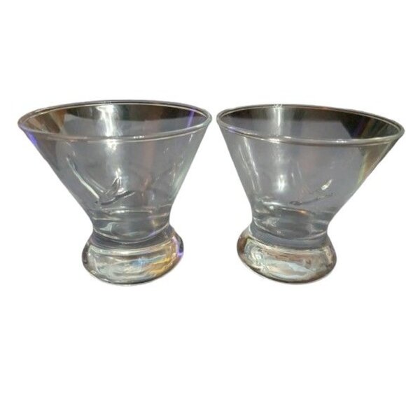 GREY GOOSE VODKA Stemless MARTINI Cocktail Glasses Special Edition - Set of 2 - Picture 1 of 7